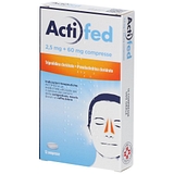 Actifed 12 cpr 2,5 mg + 60 mg