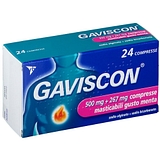 Gaviscon 24 cpr mast 500 mg + 267 mg menta