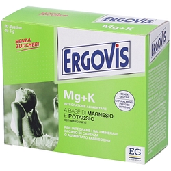Ergovis mg+k senza zucchero 20 bustine 5 g