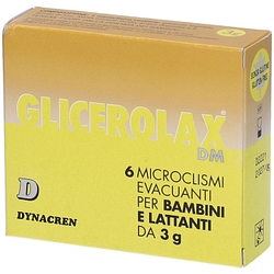 Glicerolax bambini e lattanti microclismi evacuanti 6 pezzi x 3 g contiene amido di riso
