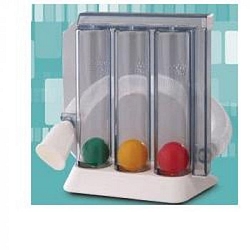 Incentivatore di respiro pulmogain con tubo corrugato e boccheruola in scatola singola