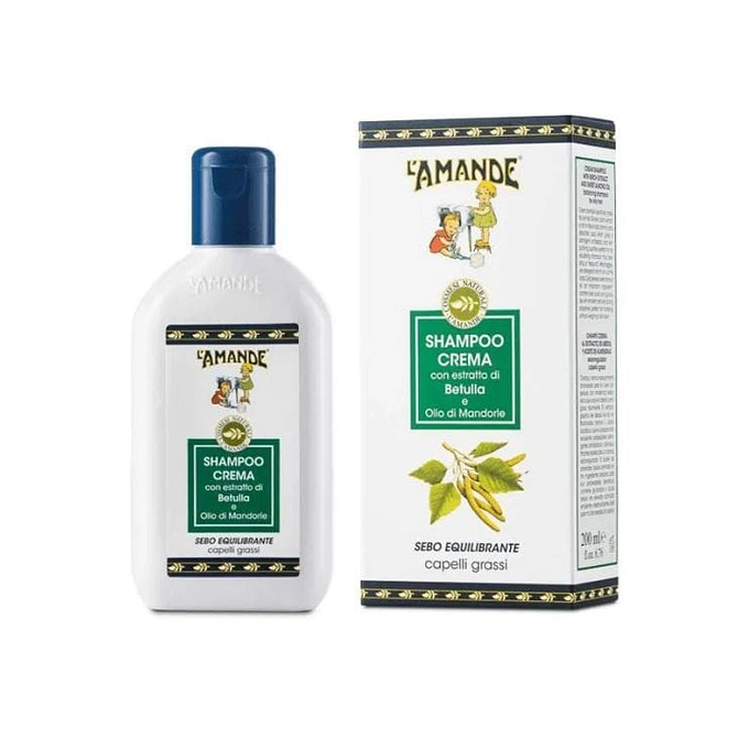 L'amande Marseille Shampoo Crema Betulla/Grassi Sebo Equilibrante 200 Ml