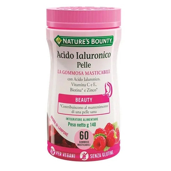 Nature's Bounty Acido Ialuronico Pelle 60 Gommose Masticabili