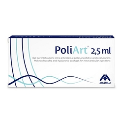 Siringa intra articolare poliart 20 mg/ml acido ialuronico 2,5 ml