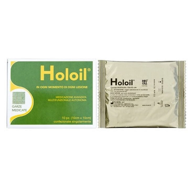 Holoil Medicazione Garza 10 X10 Cm 10 Pezzi