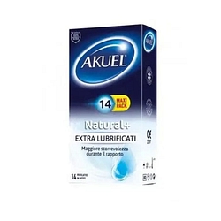Akuel natural+ extralubr 14 pz