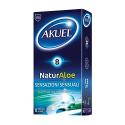 Akuel naturaloe lubr c/aloe8 pz