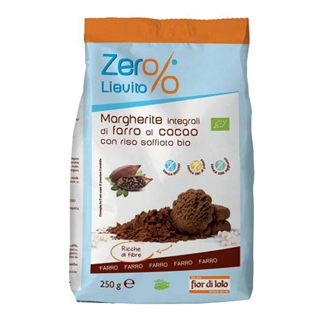 Zer%Lievito Margherite Di Farro Con Cacao E Riso Soffiato 250 G