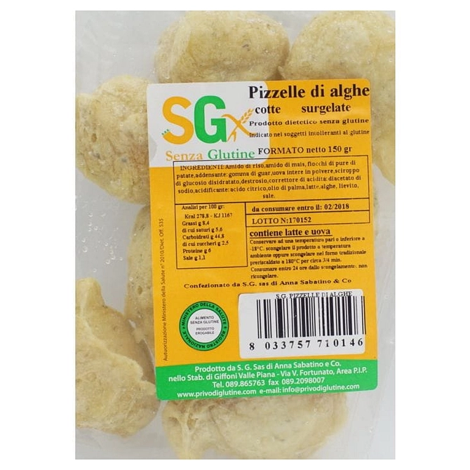Sg Sas Pizzelle Alghe 150 G