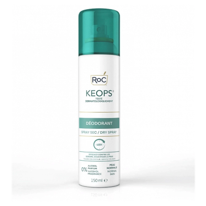 Roc Keops Deodorante Spray Secco 24 H 150 Ml