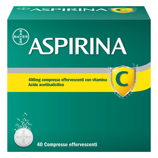 Aspirina C Antinfiammatorio Antidolorifico Per Influenza Raffreddore E Febbre Con Vitamina C 40 Cpr