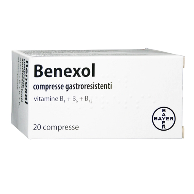 Benexol 20 Cpr Gastrores 250 Mg + 250 Mg + 500 Mcg Flacone