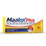 Maalox plus 50 cpr mast 200 mg + 200 mg + 25 mg