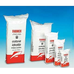 Cotone idrofilo in cotone 100% india zig zag farmex 100 g busta richiudibile