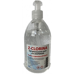 Z clorina gel igienizzante mani alcool 70% 500 ml con dosatore