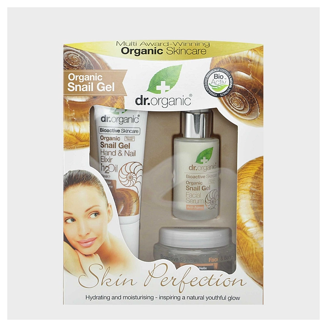 Dr Organic Snail Gel Bava Lumaca Skin Perfection Gift Pack