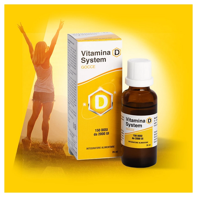 Vitamina D System Gocce 150 Dosi Da 2000 Ui 26 Ml