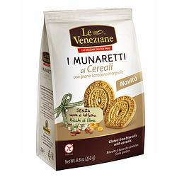 Le veneziane munaretti biscotti cereali grano saraceno integrale 250 g