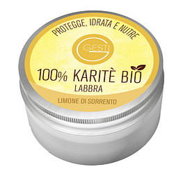Gesti 100% karite' bio 10 ml limone di sorrento labbra