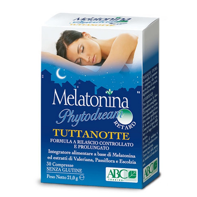 Melatonina Phytodream Tuttanotte Retard 30 Compresse