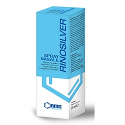 Rinosilver soluzione salina ipertonica 3% con acido ialuronico e argento colloidale spray nasale 20 ml