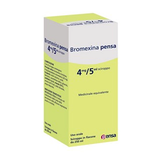 Bromexina (Pensa) Sciroppo 250 Ml 4 Mg/5 Ml