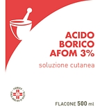 Acido borico (afom) soluz u.e. 500 ml 3%