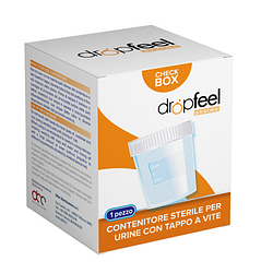 Contenitore urina dropfeel pharma sterile con tappo a vite monouso 120 ml