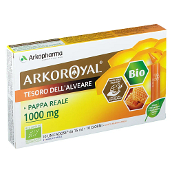 Arkoroyal pappa reale 1000 mg bio 10 fiale unica dose