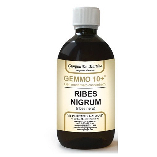 Gemmo 10+ Ribes Nero 500 Ml Liquido Analcolico