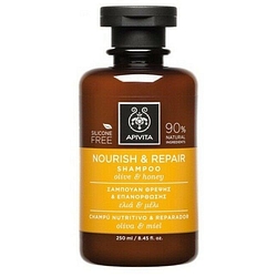 Apivita nourish & repair shampoo olive/honey 250 ml