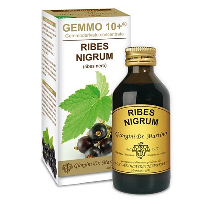 Gemmo 10+ Ribes Nero 100 Ml Liquido Analcolico