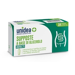 Unidea supposte glicerolo 2500 mg 18 pezzi