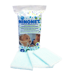 Ninonet spugnetta saponata per bimbi 6 pezzi