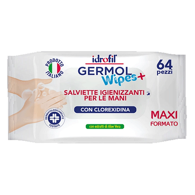 Germolwipes Salviettine Igienizzanti Mani 64 Pezzi
