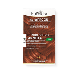 Euphidra colorpro gel colorante capelli xd 646 cannella 50 ml in flacone + attivante + balsamo + guanti