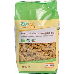 Zero% glutine fusilli di riso integrale senza glutine bio 500 g
