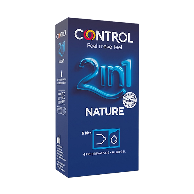 Control 2 In1 Nature 2,0 + Nature Lube 3+ 3 Pezzi