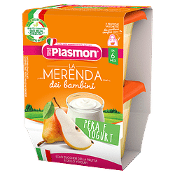 Plasmon la merenda dei bambini sapori di natura pera yogurt asettico 2 x 120 g