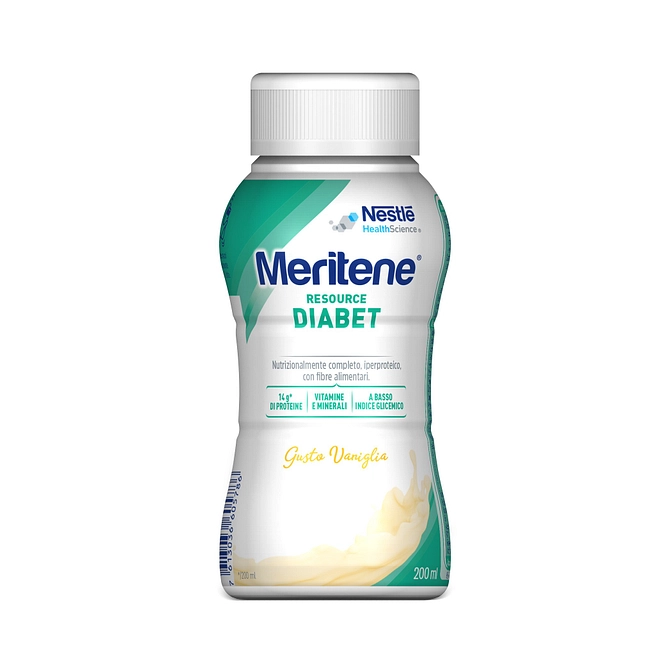 Meritene Resource Diabet Vaniglia Alimento Iperproteico 28 Vitamine E Minerali 200 Ml