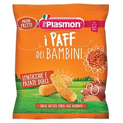 Plasmon dry snack paff lenticchie patata dolce 15 g