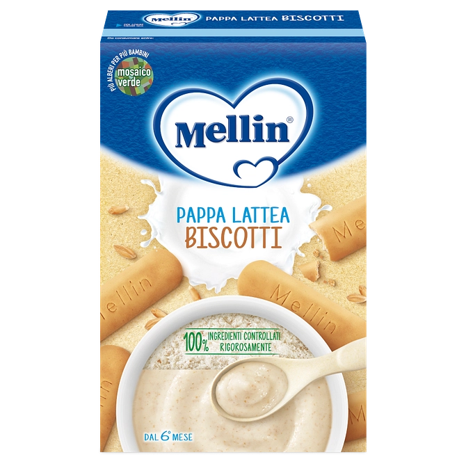 Mellin Pappa Latte Biscotti 250 G Nuovo Formato