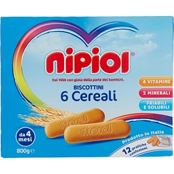 Nipiol biscottini 6 cereali 800 g