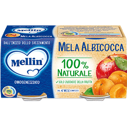 Mellin omogeneizzato mela/albicocca 100 g 2 pezzi
