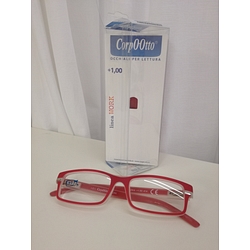 Corpootto occhiale da lettura modello work rosso +1 diottria