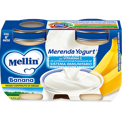 Mellin merenda yogurt banana 2 x120 g