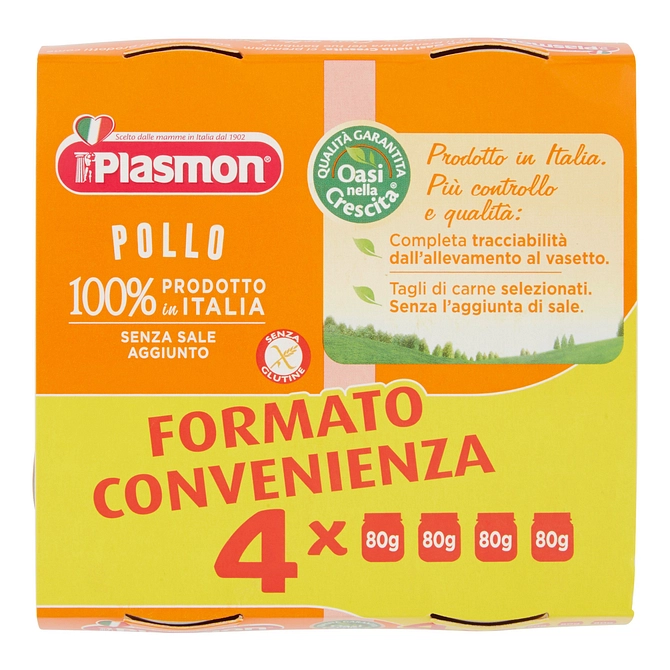 Plasmon Omogeneizzato Pollo Con Gift 4 X 80 G