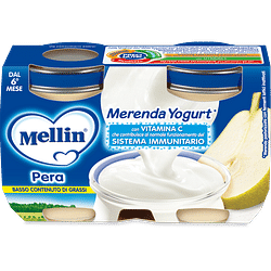 Mellin merenda yogurt pera 2 x120 g